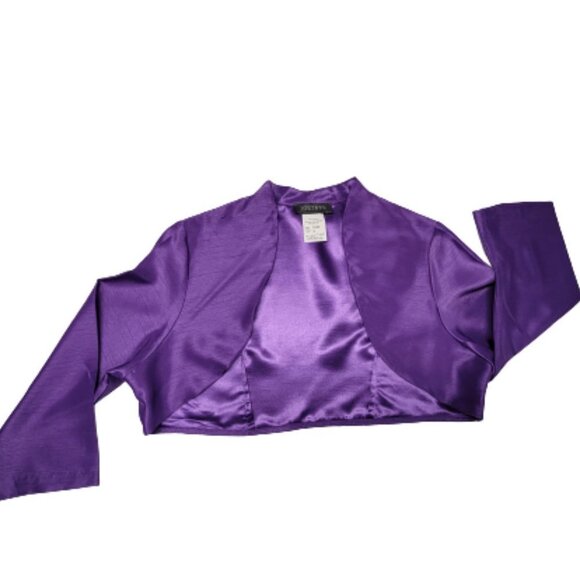 Plus Size Purple Dress and Crop Jacket Size 16- Mother of the Bride Dress- NWOT - Picture 10 of 15